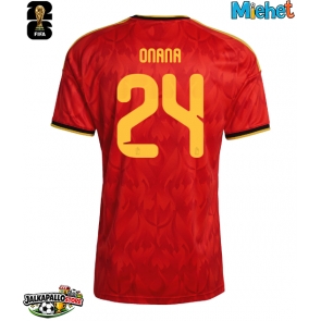 Belgia Amadou Onana #24 Kotipaita MM-kisat 2026 Lyhythihainen